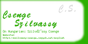 csenge szilvassy business card